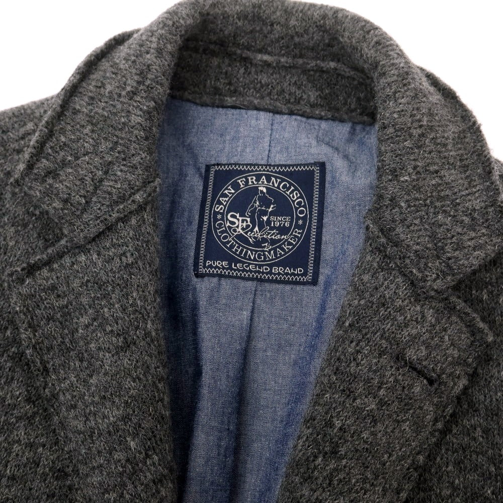 【中古】SAN FRANCISCO CLOTHING MAKER ウールポリエステル 3B カジュアルジャケット グレー【 54 】【 状態ランクB 】【 メンズ 】