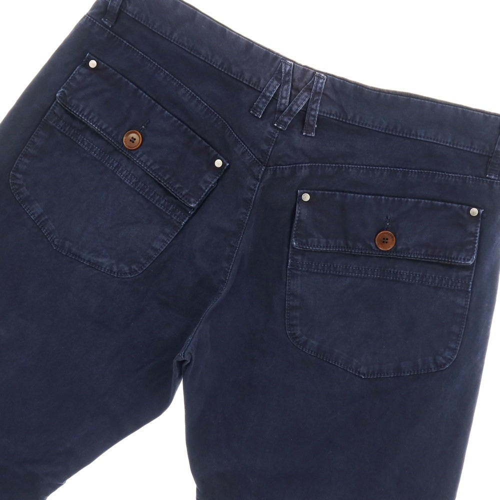 【中古】モンクレール MONCLER コットン 5ポケットパンツ ネイビー【サイズ52】【 状態ランクC 】【 メンズ 】