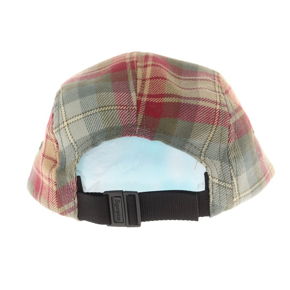 【中古】シュプリーム Supreme 2025年秋冬 Lochcarron Camp Cap チェック キャンプキャップ カーキxレッド【 ONE(58cm) 】【 状態ランクA 】【 メンズ 】