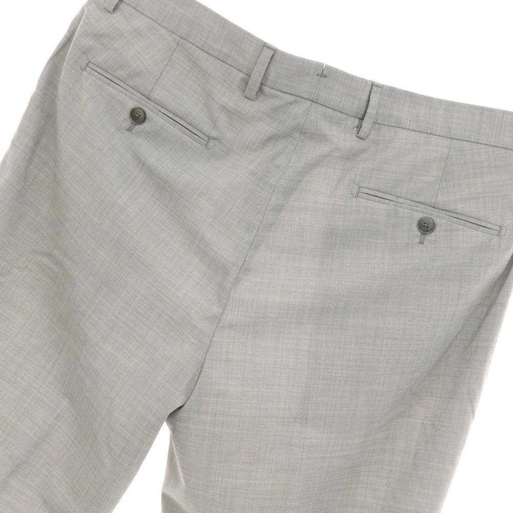 【中古】ブリリア1949 BRIGLIA 1949 ストレッチ ウールポリエステル イージースラックスパンツ ライトグレー【サイズ50】【 状態ランクB 】【 メンズ 】