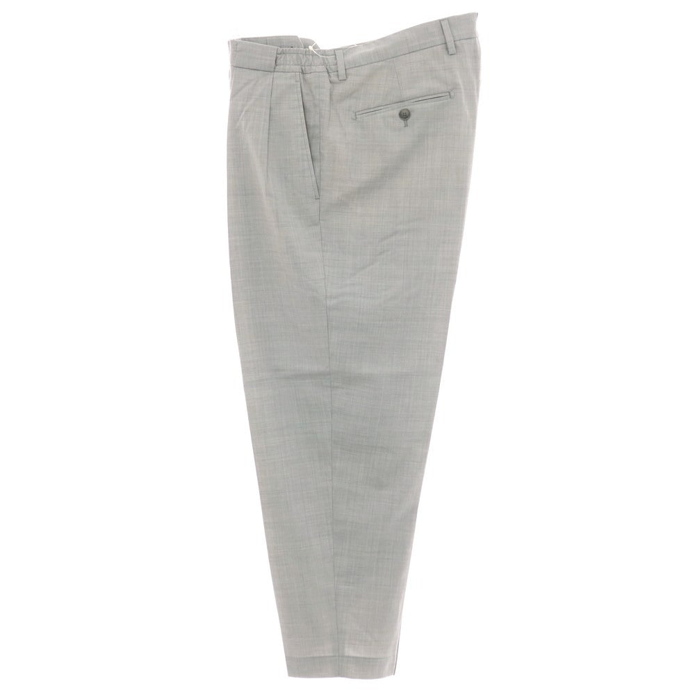 【中古】ブリリア1949 BRIGLIA 1949 ストレッチ ウールポリエステル イージースラックスパンツ ライトグレー【サイズ50】【 状態ランクB 】【 メンズ 】