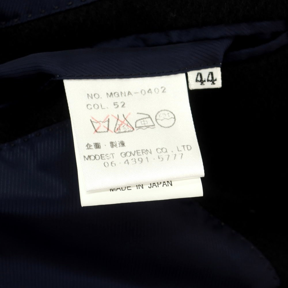 【中古】モデストガヴァン Modest Govern ウール ステンカラーコート ブラック【 44 】【 状態ランクB 】【 メンズ 】