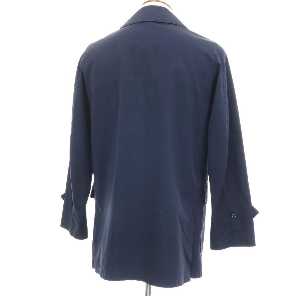 【中古】トラディショナルウェザーウェア Traditional Weatherwear コットン ステンカラーコート ネイビー【サイズ38】【 状態ランクD 】【 メンズ 】