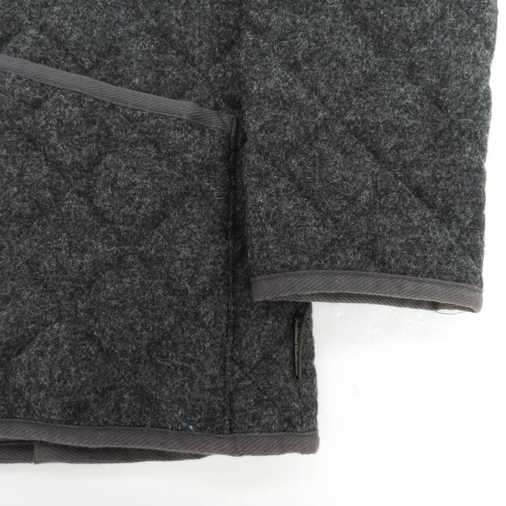 【中古】トラディショナルウェザーウェア Traditional Weatherwear ウール キルティングブルゾン グレー【 40 】【 状態ランクB 】【 メンズ 】