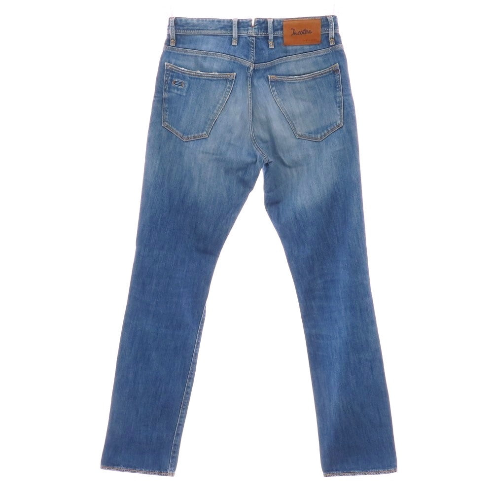 【中古】インコテックス INCOTEX ストレッチコットン デニムパンツ ジーンズ ライトブルー【 30 】【 状態ランクC 】【 メンズ 】