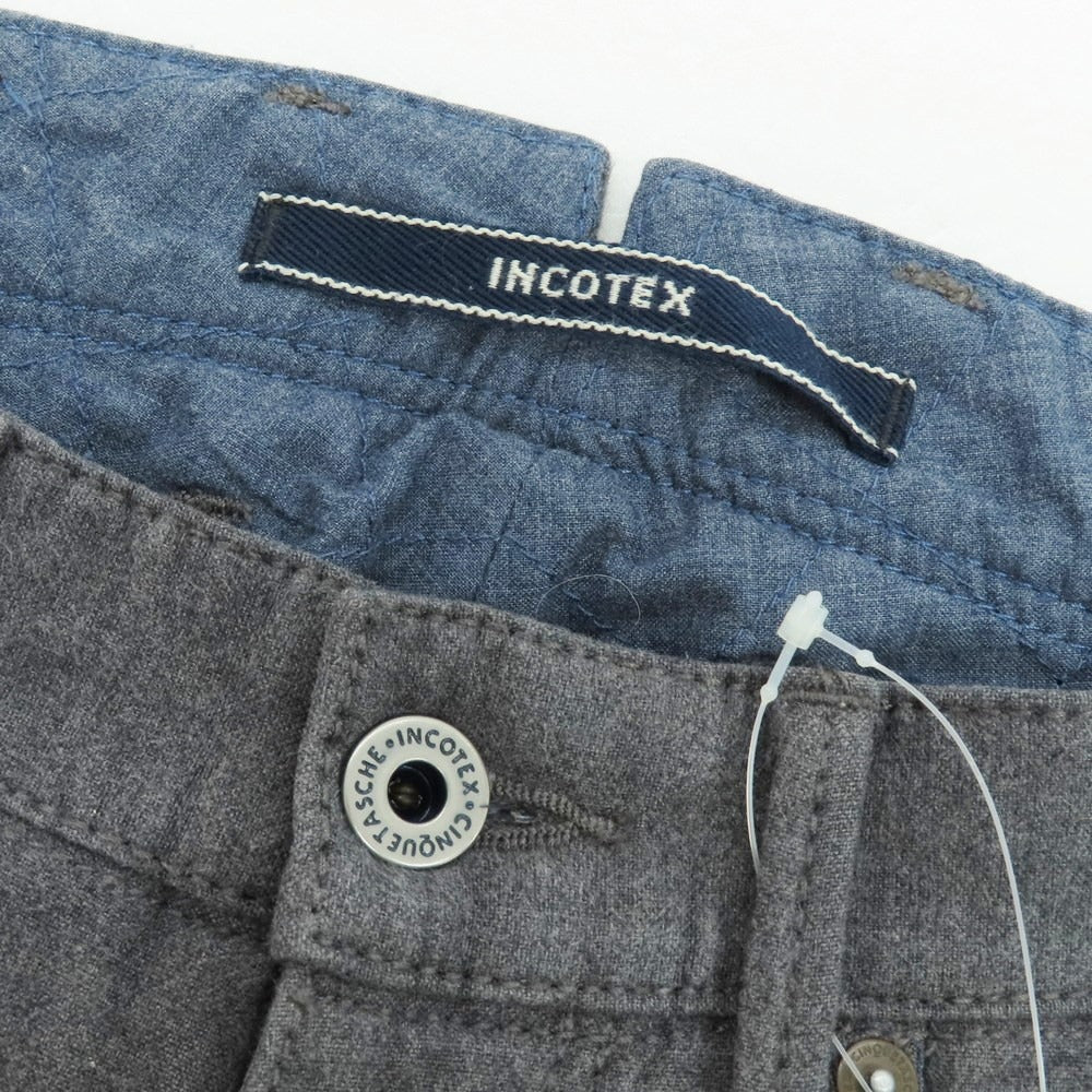 【中古】インコテックス INCOTEX ストレッチ コットンポリエステル 5ポケットパンツ グレー【 31 】【 状態ランクB 】【 メンズ 】