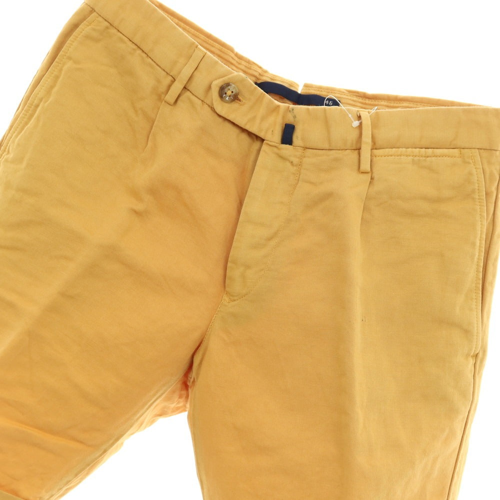 【中古】インコテックス INCOTEX リネンコットン ショートパンツ イエロー【サイズ46】【 状態ランクB 】【 メンズ 】