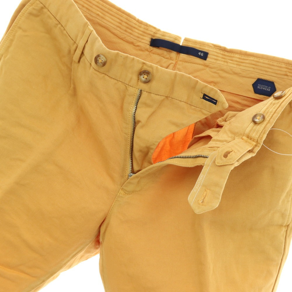 【中古】インコテックス INCOTEX リネンコットン ショートパンツ イエロー【サイズ46】【 状態ランクB 】【 メンズ 】