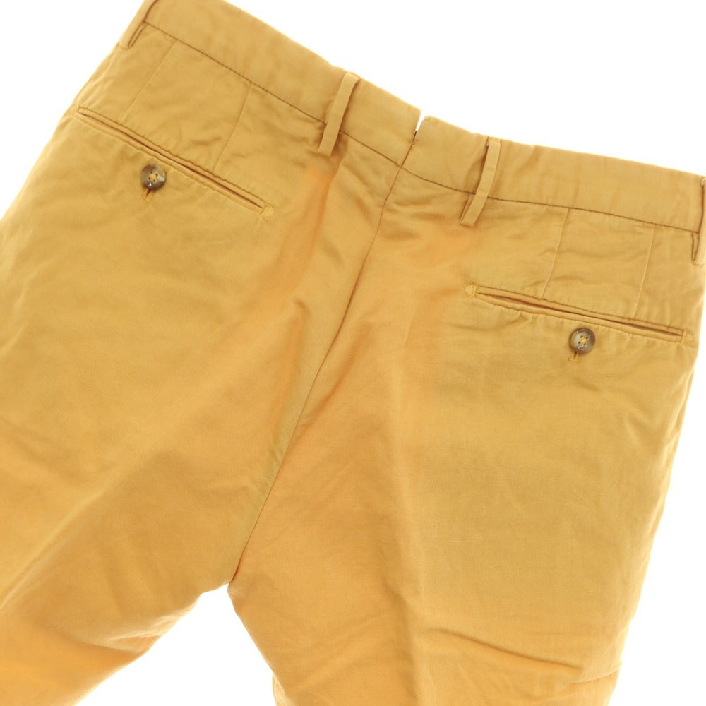 【中古】インコテックス INCOTEX リネンコットン ショートパンツ イエロー【サイズ46】【 状態ランクB 】【 メンズ 】