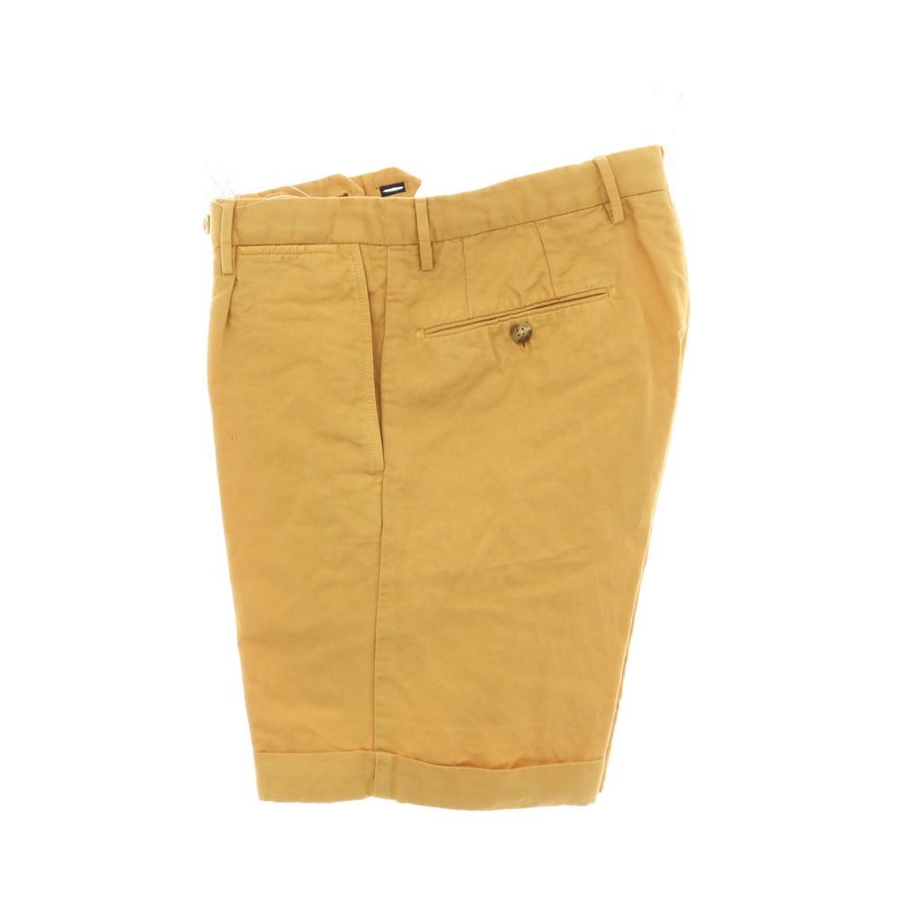 【中古】インコテックス INCOTEX リネンコットン ショートパンツ イエロー【サイズ46】【 状態ランクB 】【 メンズ 】