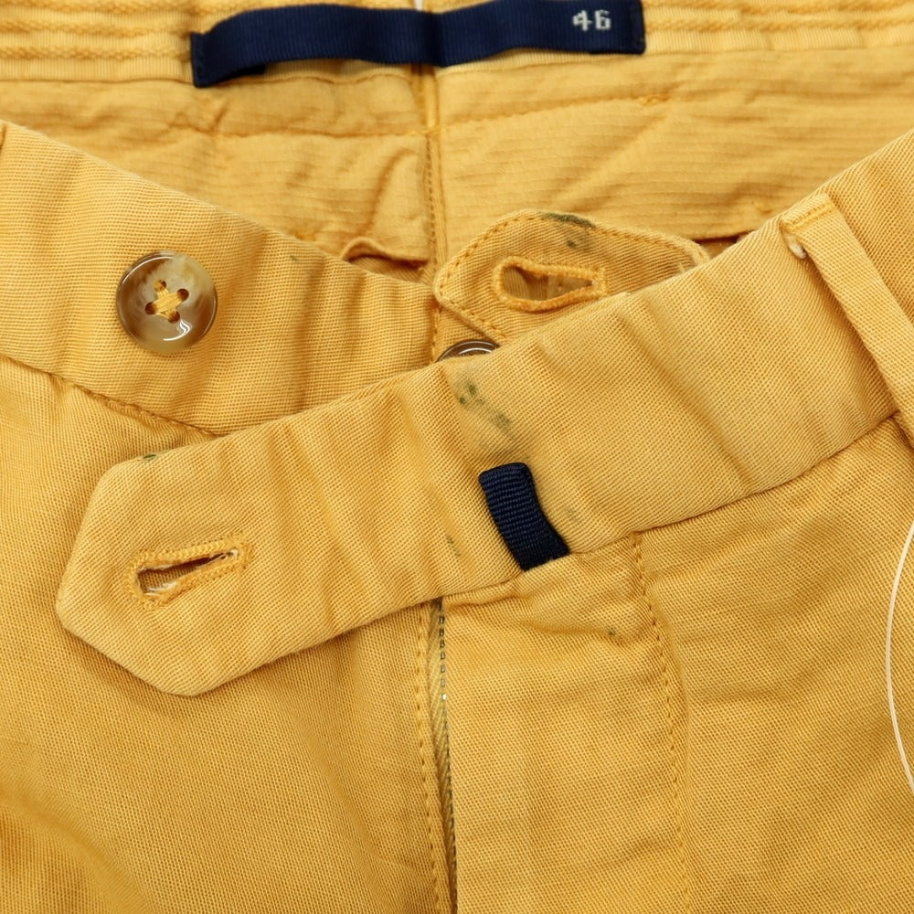 【中古】インコテックス INCOTEX リネンコットン ショートパンツ イエロー【サイズ46】【 状態ランクB 】【 メンズ 】