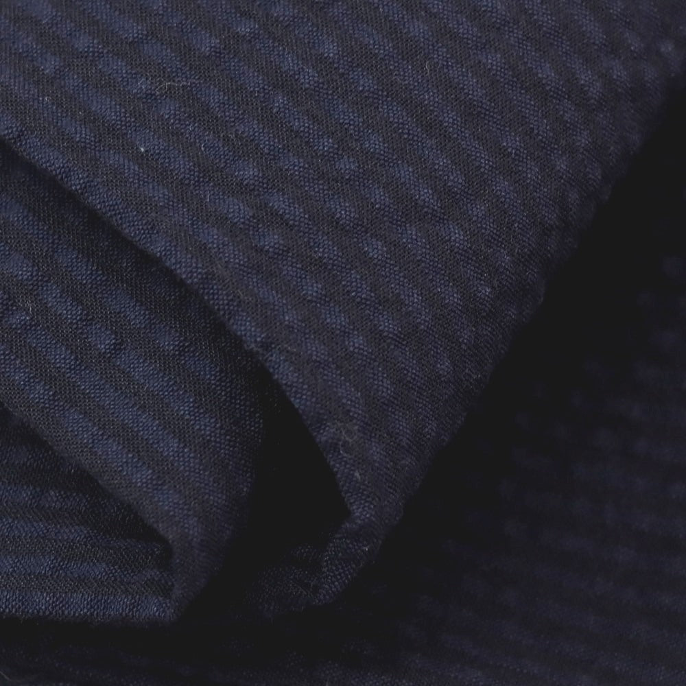 【中古】ジャンネット giannetto コットン サッカー ストライプ イージーパンツ ネイビー【サイズ46】【 状態ランクC 】【 メンズ 】