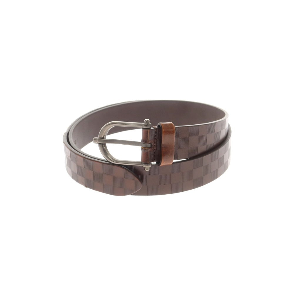 【中古】アンダーソンズ Andersons 型押しレザー ベルト ブラウン【 80 】【 状態ランクC 】【 メンズ 】