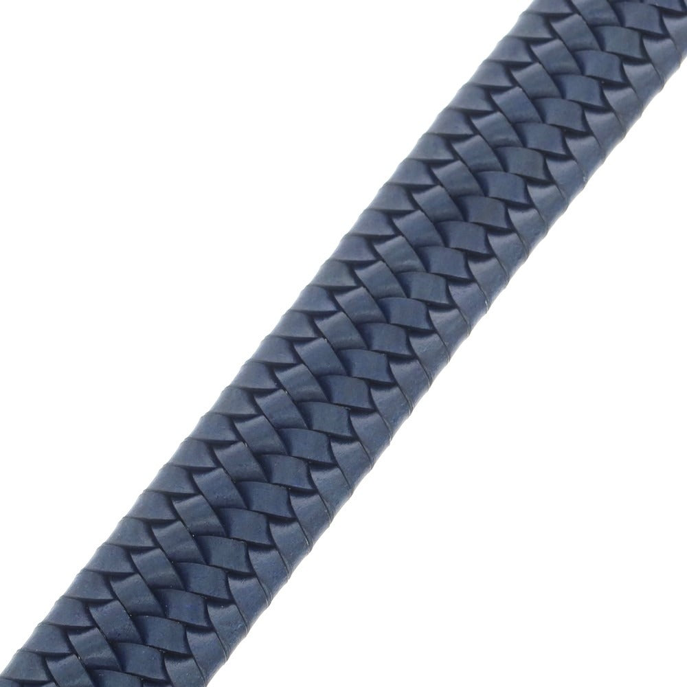 【中古】サドラーズ Saddlers エラスティック レザー メッシュベルト ネイビーxシルバー【 90 】【 状態ランクB 】【 メンズ 】