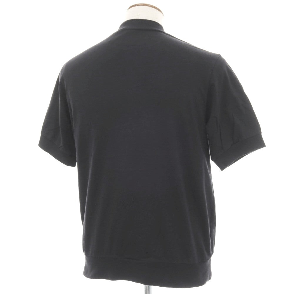 【中古】アンティーチポ アンティチポ ANTICIPO FIANO smooth コットン モックネック 半袖Tシャツ ブラック【サイズ46】【 状態ランクC 】【 メンズ 】