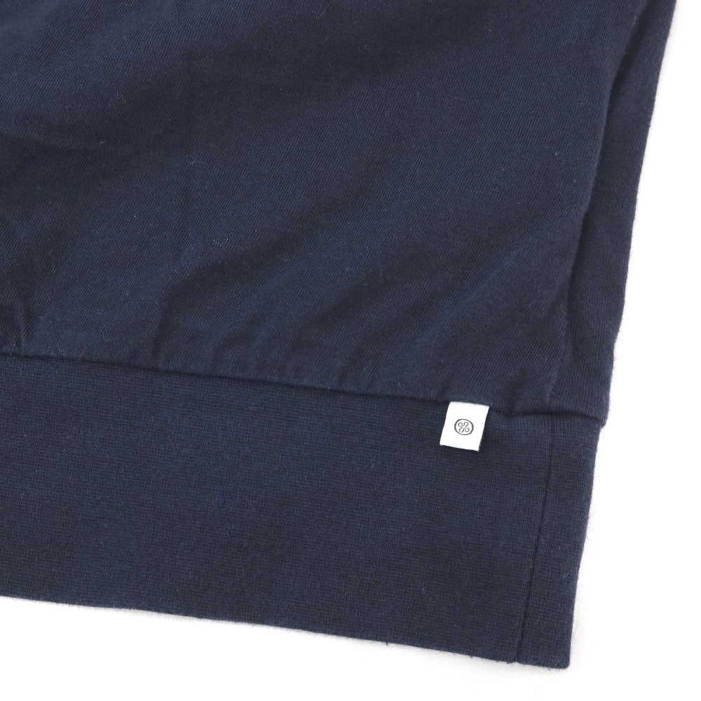 【中古】アンティーチポ アンティチポ ANTICIPO FIANO smooth コットン モックネック 半袖Tシャツ ネイビー【サイズ46】【 状態ランクC 】【 メンズ 】