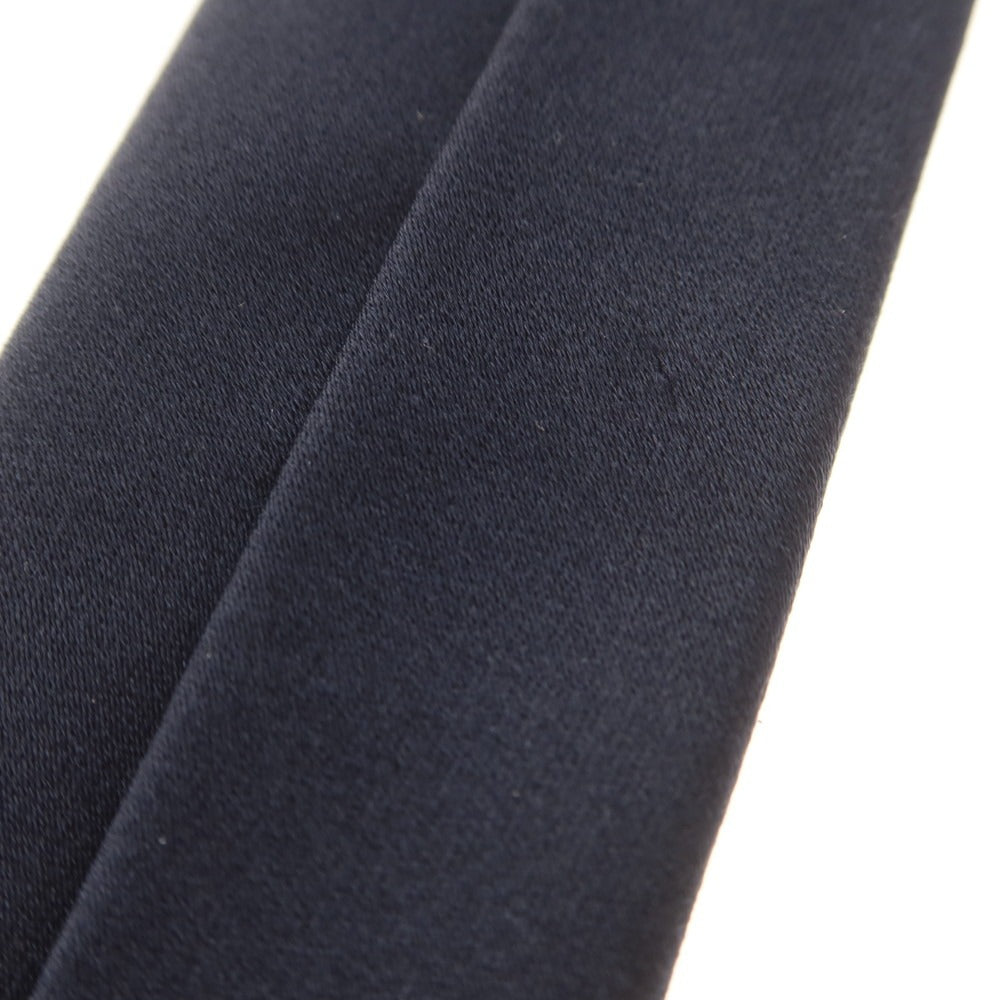 【中古】ルイジ ボレッリ Luigi Borrelli シルク 無地ネクタイ ネイビー【 状態ランクC 】【 メンズ 】