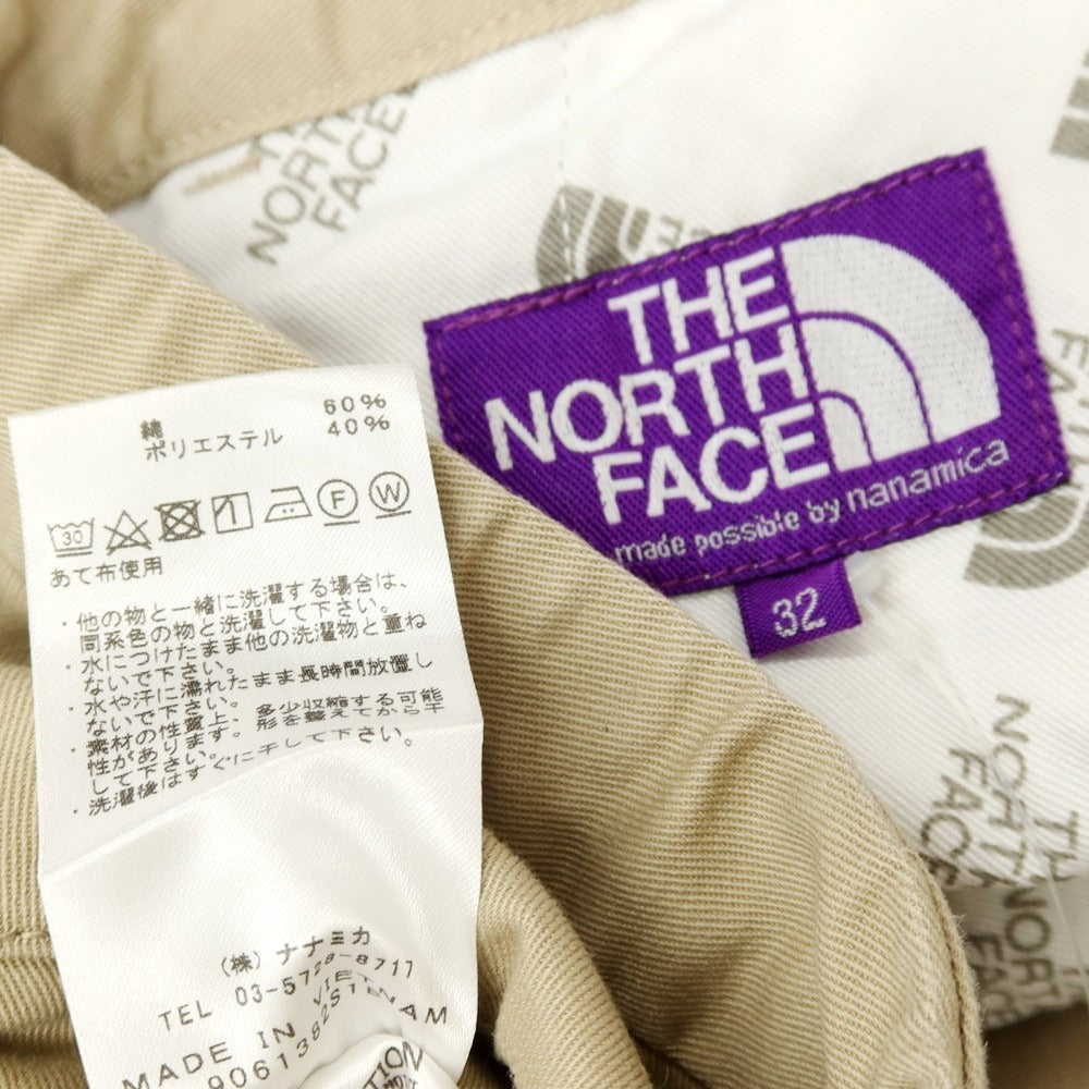 【中古】ザノースフェイスパープルレーベル THE NORTH FACE PURPLE LABEL コットンポリエステル イージーパンツ ベージュ【サイズ32】【 状態ランクB 】【 メンズ 】