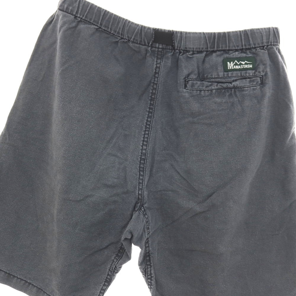 【中古】マナスタッシュ MANASTASH ヘンプコットン イージー ショートパンツ グレー【サイズJPN L】【 状態ランクC 】【 メンズ 】