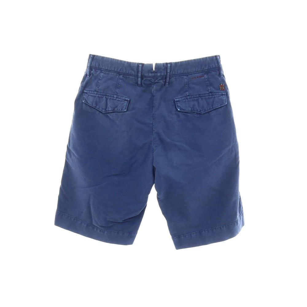 【中古】インコテックス INCOTEX ストレッチ コットン ショートパンツ ネイビー【サイズ30】【 状態ランクC 】【 メンズ 】