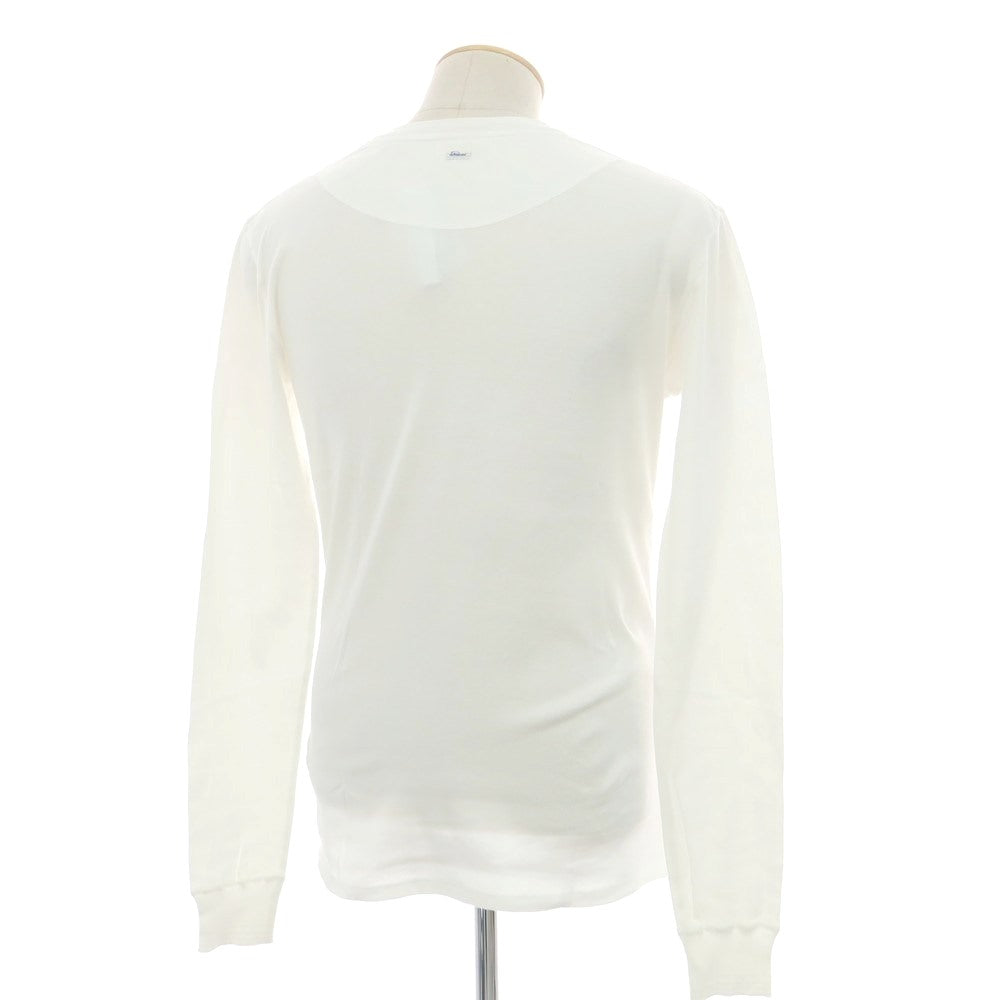 【中古】シーサー Schiesser コットン ヘンリーネック 長袖Tシャツ ホワイト【 S/4 】【 状態ランクB 】【 メンズ 】