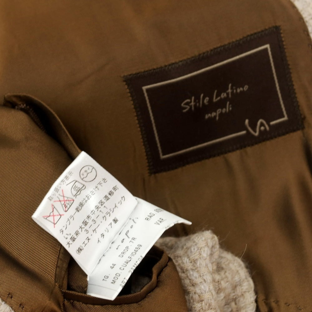 【中古】スティレ ラティーノ STILE LATINO ウールアルパカ チェスターフィールドコート ベージュ【 44 】【 状態ランクB 】【 メンズ 】