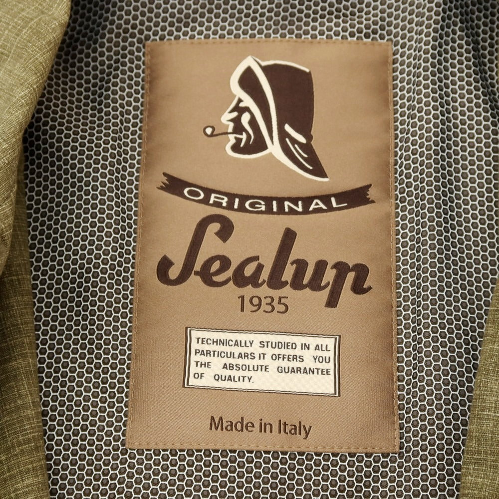 【中古】シーラップ Sealup コットン ステンカラーコート オリーブ【サイズ46】【 状態ランクB 】【 メンズ 】