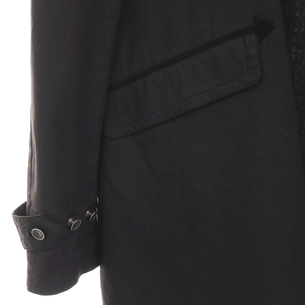 【中古】マイケルタピア MICHAEL TAPIA コットン ステンカラーコート ブラック【サイズS】【 状態ランクC 】【 メンズ 】