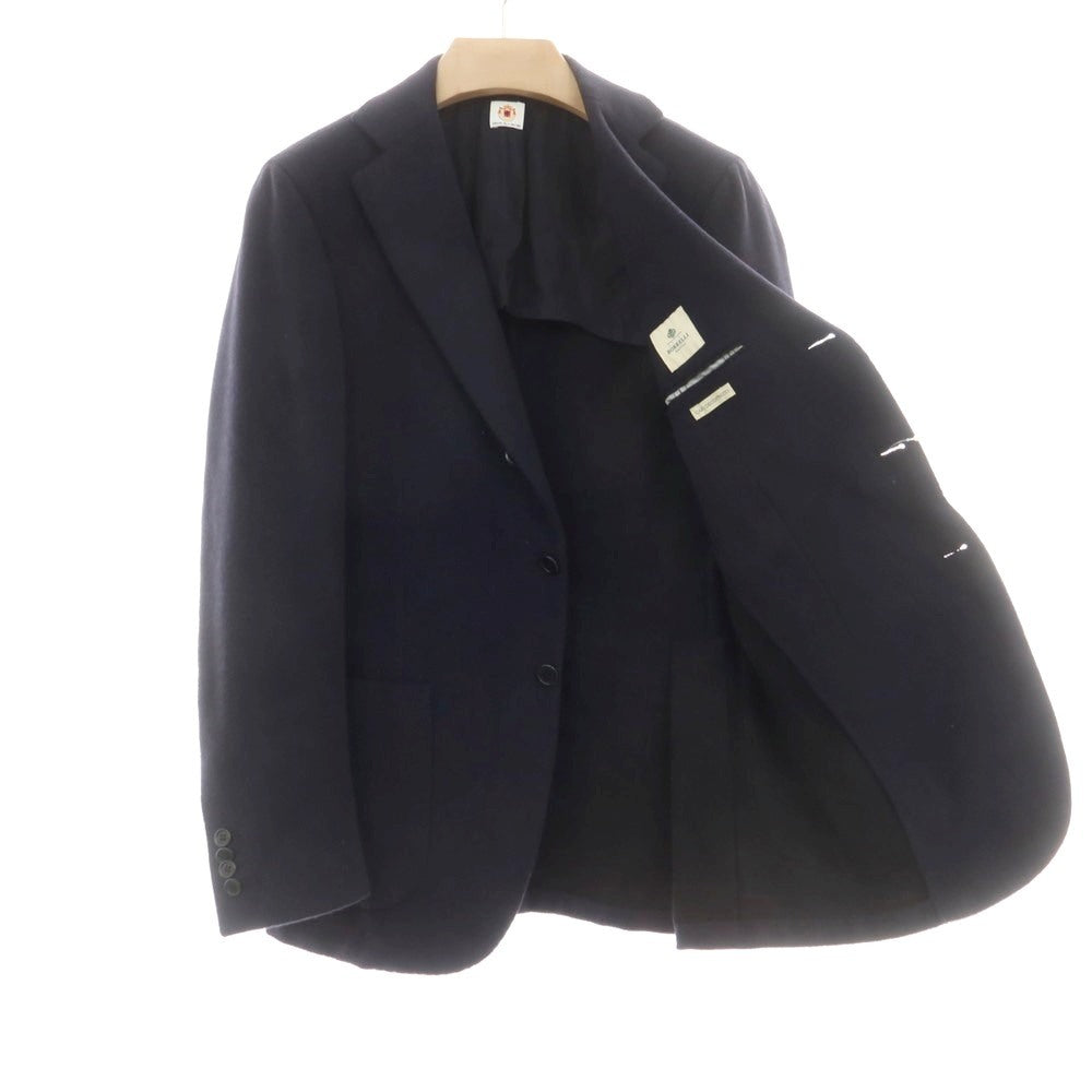 【中古】ルイジ ボレッリ Luigi Borrelli ウール 3B テーラードジャケット ネイビー【 46 】【 状態ランクB 】【 メンズ 】