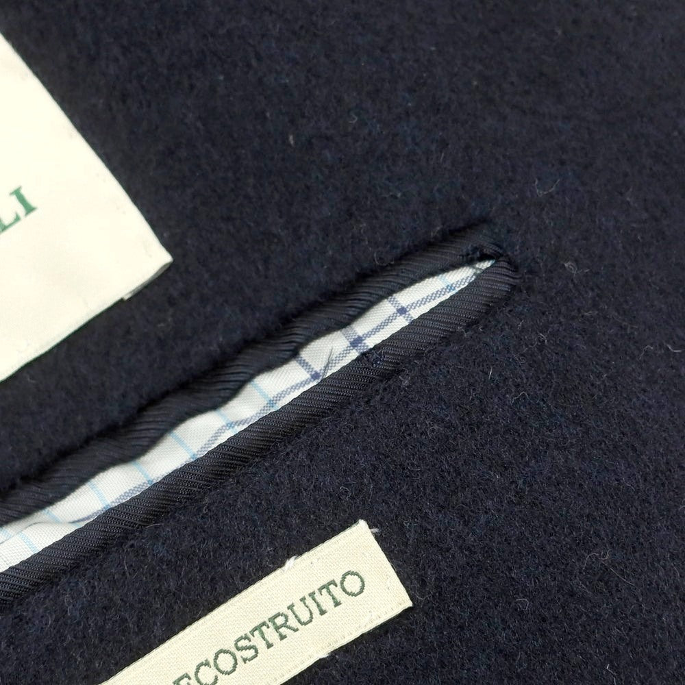 【中古】ルイジ ボレッリ Luigi Borrelli ウール 3B テーラードジャケット ネイビー【 46 】【 状態ランクB 】【 メンズ 】