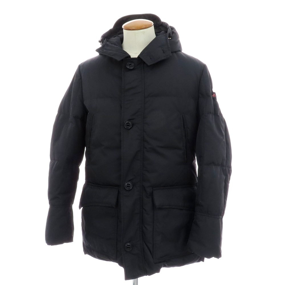 【中古】ピューテリー PEUTEREY ハリケーン ポリエステル ダウンジャケット ネイビー【 M 】【 状態ランクC 】【 メンズ 】