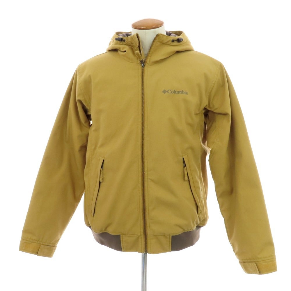 【中古】コロンビア Columbia ポリエステルコットン 内フリース フーデッドブルゾン ベージュ【 M 】【 状態ランクB 】【 メンズ 】