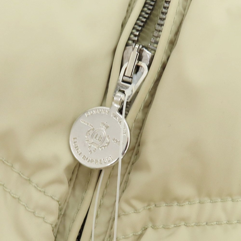 【中古】ルイジボレッリ ラグジュアリーヴィンテージ LUIGIBORRELLI LUXURY VINTAGE ストレッチポリエステル ファー ダウンジャケット ベージュ系【 48 】【 状態ランクB 】【 メンズ 】