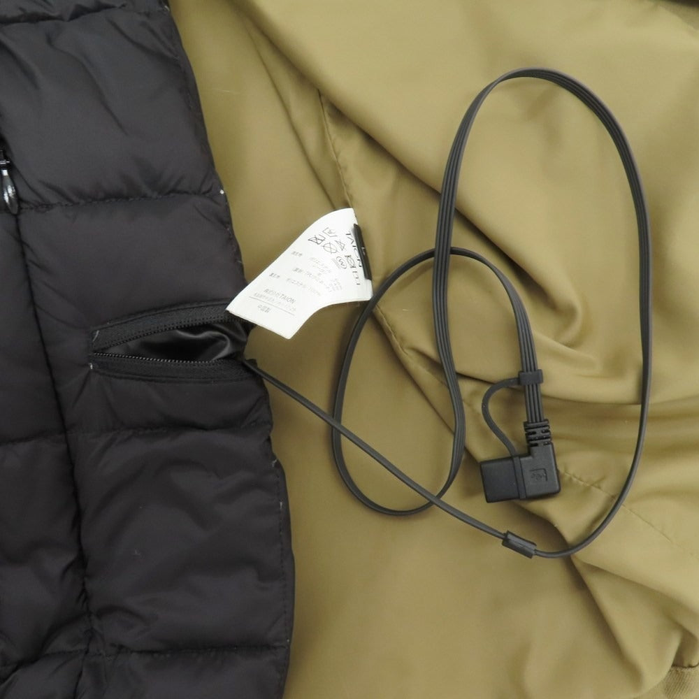 【中古】タイオン TAION SHIPS別注 ポリエステルレーヨン 3WAY ダウンジャケット カーキ【 L 】【 状態ランクB 】【 メンズ 】