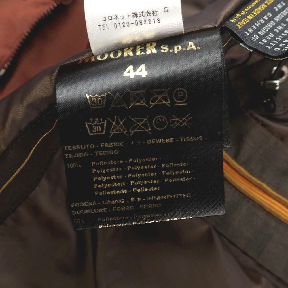 【中古】ムーレー MOORER MORANDI ポリエステル ダブルブレストコート ワインレッド【 サイズ44 】【 状態ランクC 】【 メンズ 】