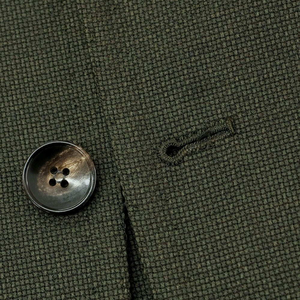 【中古】アルフォンソ シリカ Alfonso Sirica ウール 3B テーラードジャケット オリーブ【 44 】【 状態ランクC 】【 メンズ 】