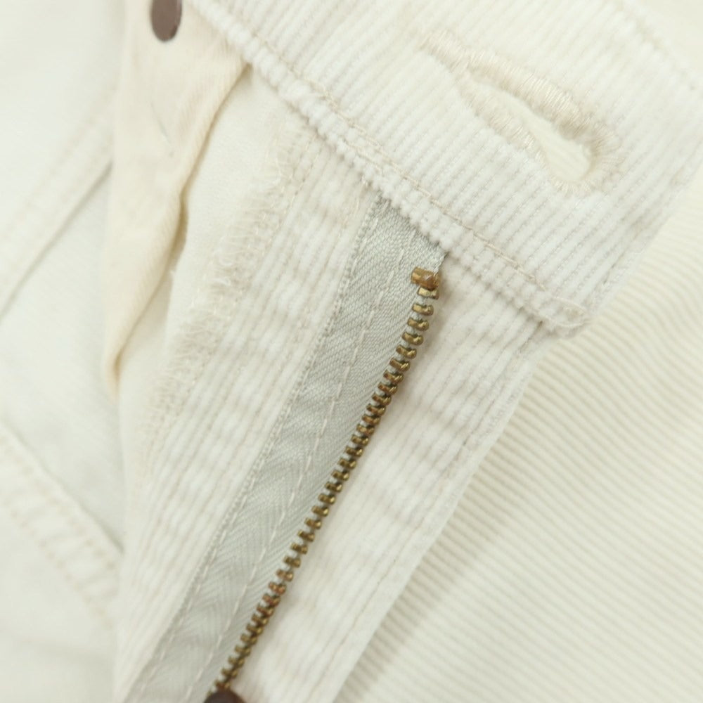 【中古】オーベルジュ AUBERGE Brilla per il gusto別注 コットンポリエステル コーデュロイパンツ オフホワイト【 40 】【 状態ランクC 】【 メンズ 】