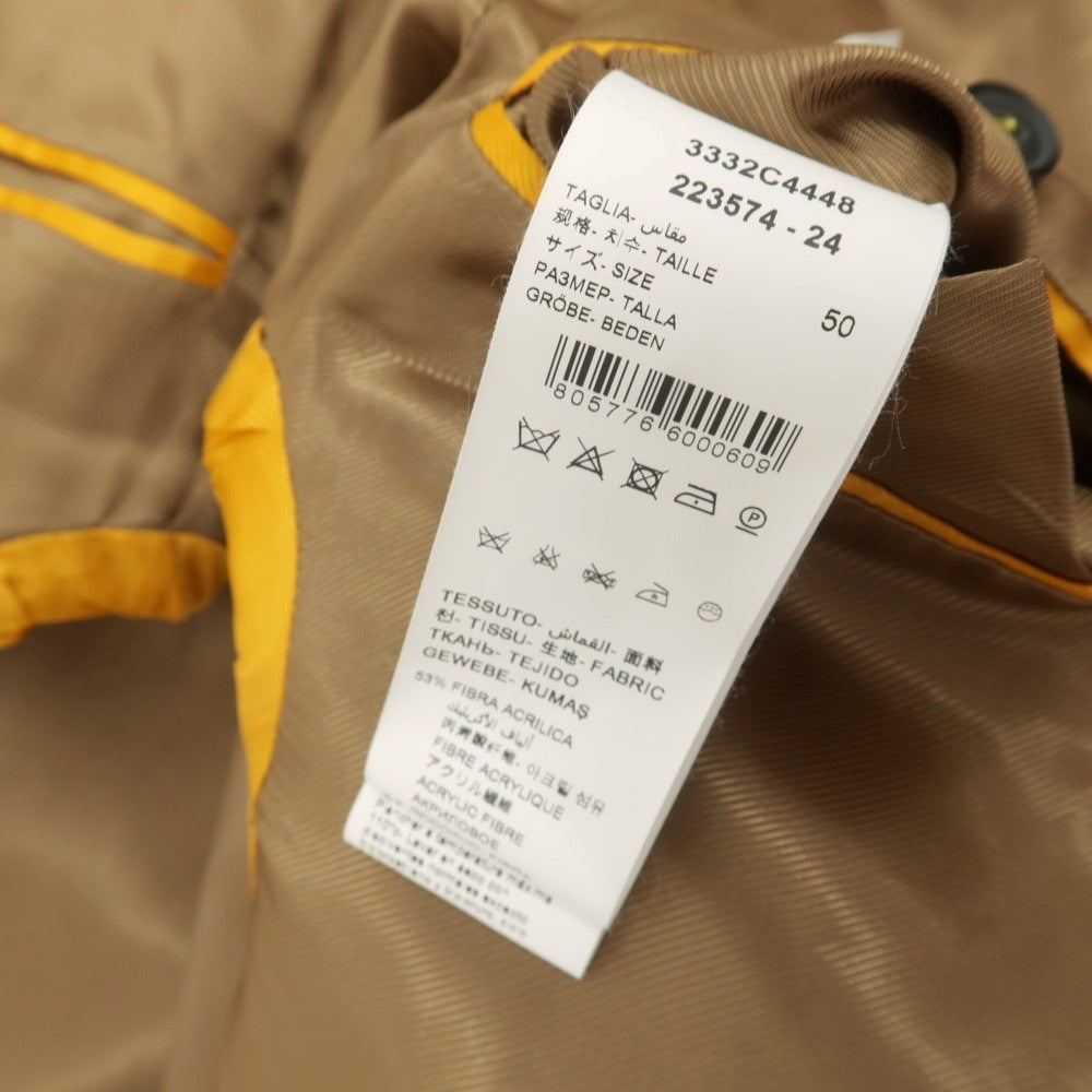 【中古】マニュエル リッツ MANUEL RITZ アクリルポリエステルウール チェスターフィールドコート キャメル【 50 】【 状態ランクA 】【 メンズ 】