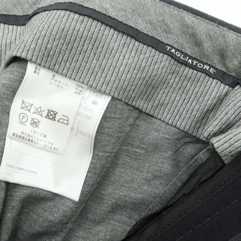 【中古】タリアトーレ TAGLIATORE ウール ドレススラックスパンツ ブラック【 48 】【 状態ランクA 】【 メンズ 】