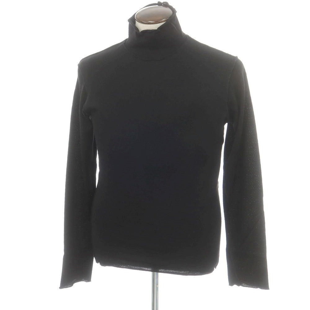 【中古】ヨウジヤマモトプールオム Yohji Yamamoto POUR HOMME ハイゲージ ウール ハイネック プルオーバーニット ブラック【 3 】【 状態ランクC 】【 メンズ 】
