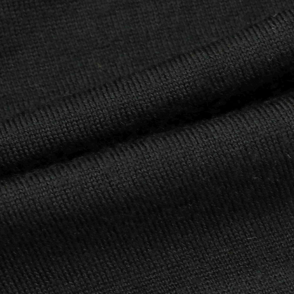 【中古】ヨウジヤマモトプールオム Yohji Yamamoto POUR HOMME ハイゲージ ウール ハイネック プルオーバーニット ブラック【 3 】【 状態ランクC 】【 メンズ 】