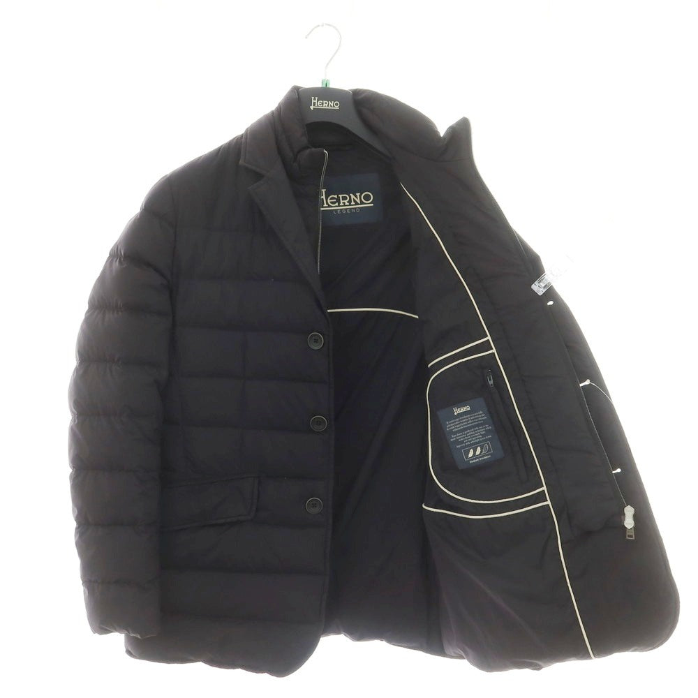 【中古】ヘルノ Herno LEGEND La Giacca ナイロン ダウンジャケット ブラック【 48 】【 状態ランクC 】【 メンズ 】