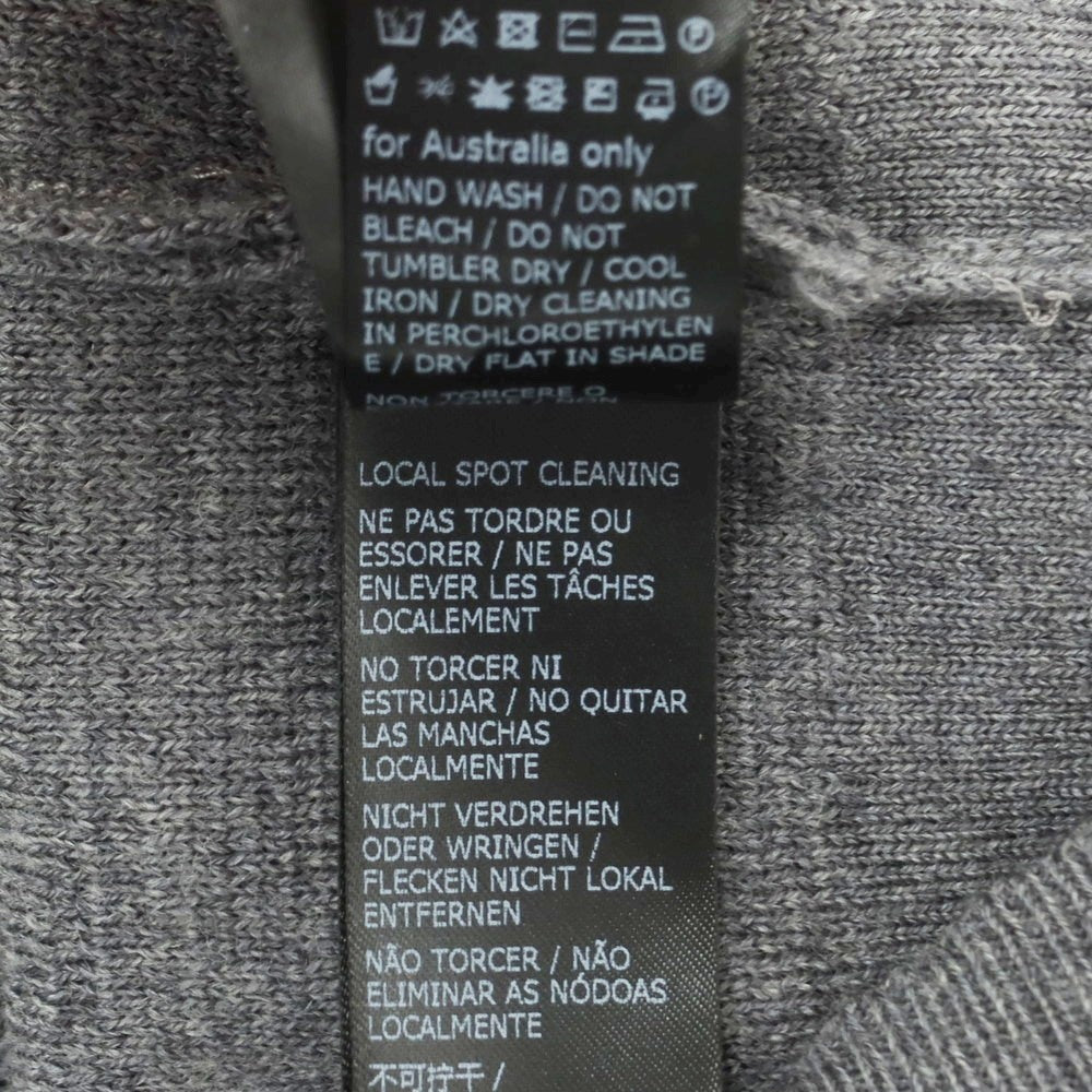 【中古】ザノーネ ZANONE ウール プルオーバー ニットパーカー グレー【 46 】【 状態ランクA 】【 メンズ 】