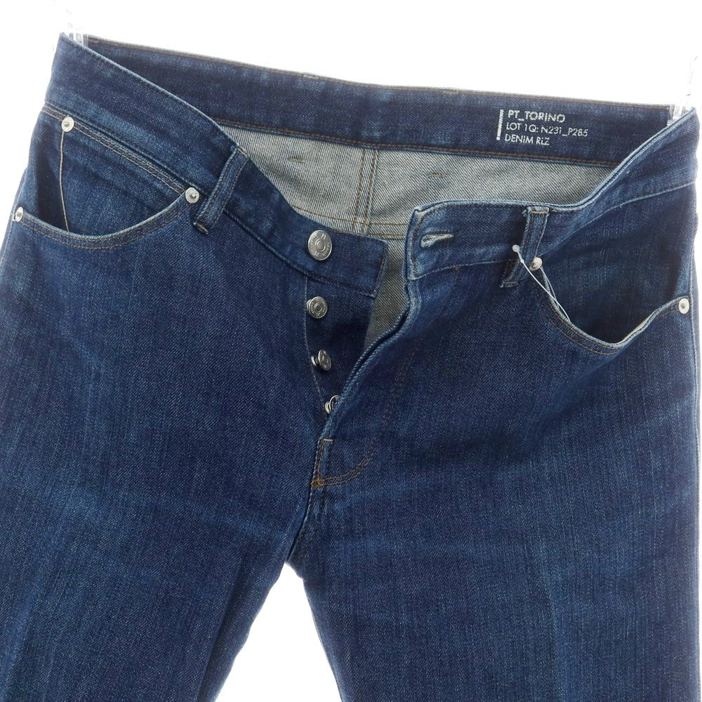 【中古】ピーティートリノ デニム PT TORINO DENIM SWING ストレッチコットン デニムパンツ ジーンズ ネイビー【 33 】【 状態ランクC 】【 メンズ 】