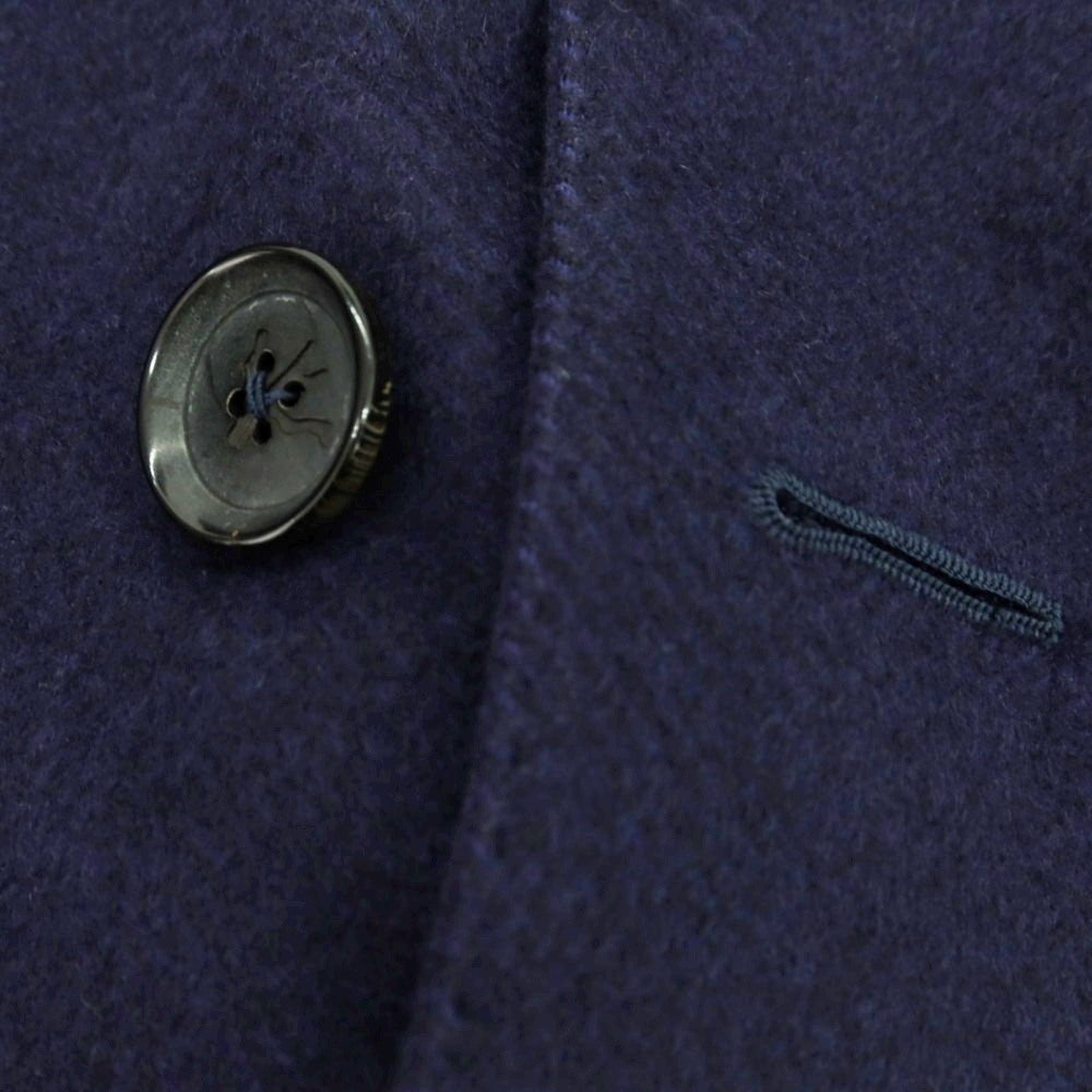 【中古】イザイア ISAIA PORTOFINO ウール チェスターフィールドコート ネイビー【 48 】【 状態ランクB 】【 メンズ 】