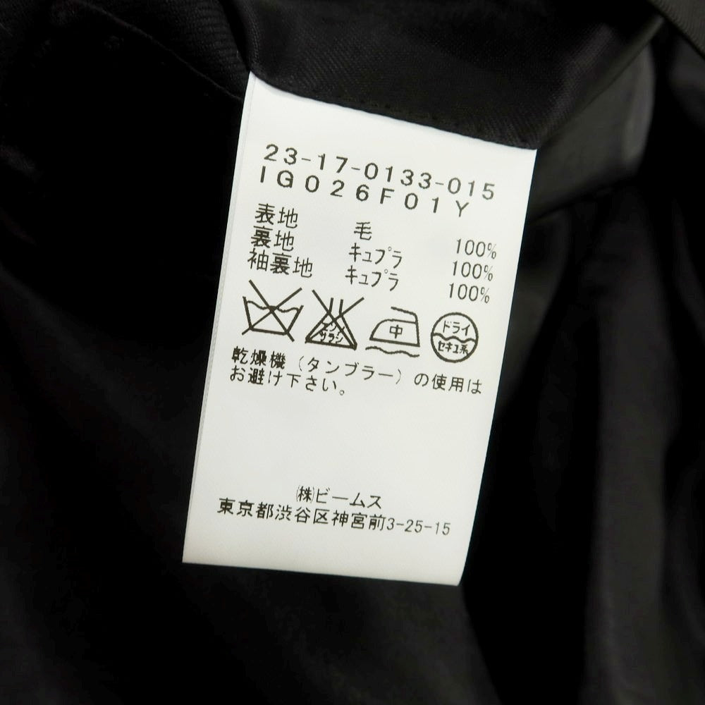 【中古】インターナショナルギャラリービームス International Gallery BEAMS ウール 3つボタンスーツ ブラック【 46 】【 状態ランクB 】【 メンズ 】