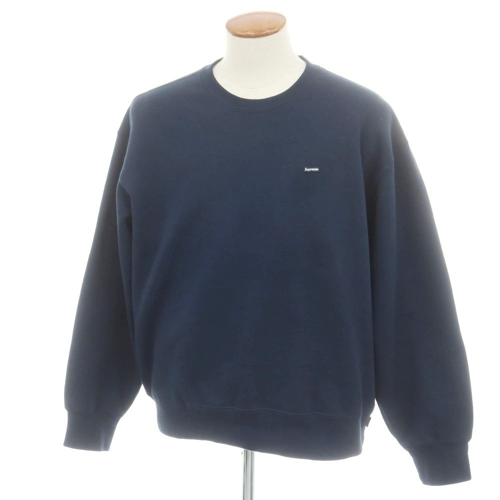 【中古】シュプリーム Supreme 2025年秋冬 Small Box Crewneck コットンポリエステル スウェット ネイビー【 M 】【 状態ランクC 】【 メンズ 】