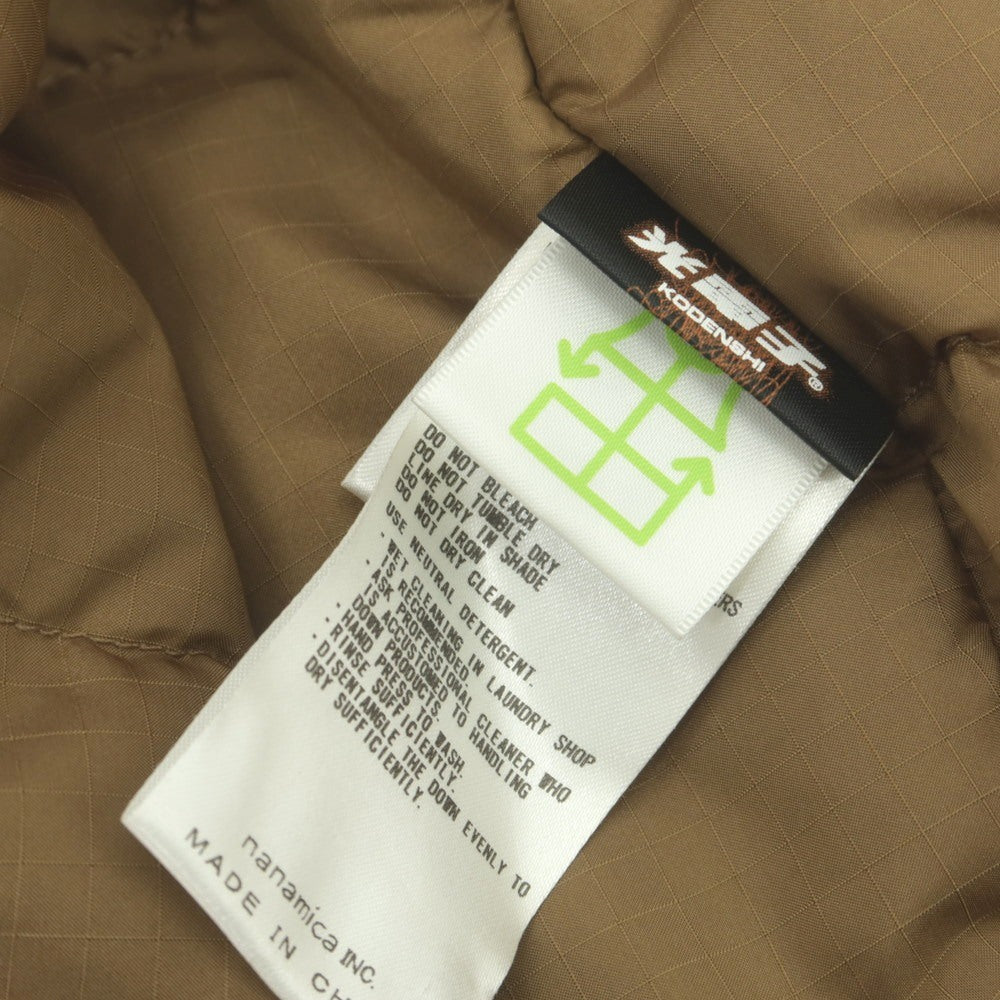 【中古】ザノースフェイスパープルレーベル THE NORTH FACE PURPLE LABEL ナイロン ノーカラー ダウンジャケット ブラウン系【 M 】【 状態ランクB 】【 メンズ 】