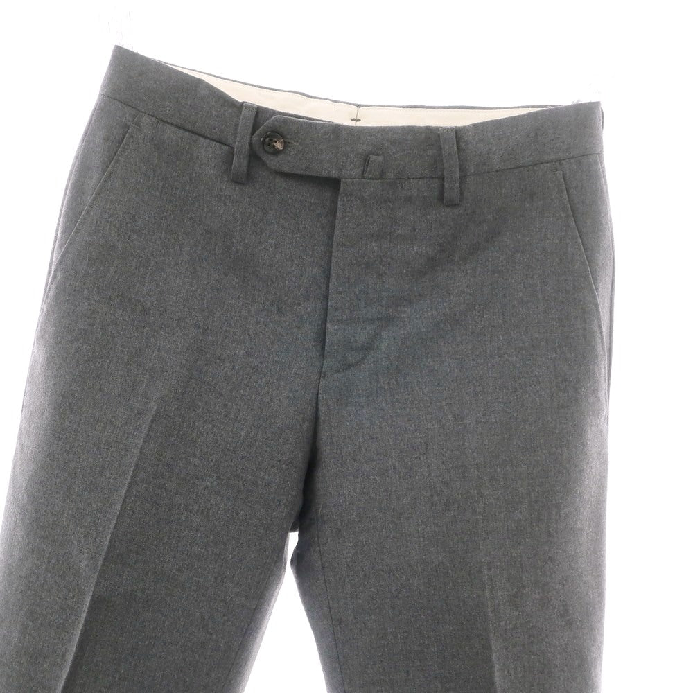 【中古】ジェルマーノ GERMANO BEAMS F別注 ストレッチウール ドレススラックスパンツ ダークグレー【 42 】【 状態ランクC 】【 メンズ 】