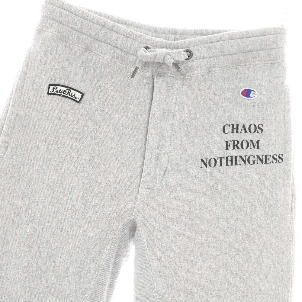 【中古】レットイットライド LET IT RIDE × Champion コットンポリエステル スウェットパンツ ライトグレー【 SMALL 】【 状態ランクA 】【 メンズ 】